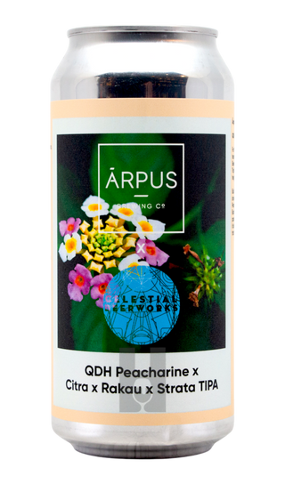 Arpus X Celestial Beerworks QDH Peacharine X Citra X Rakau X Strata TIPA
