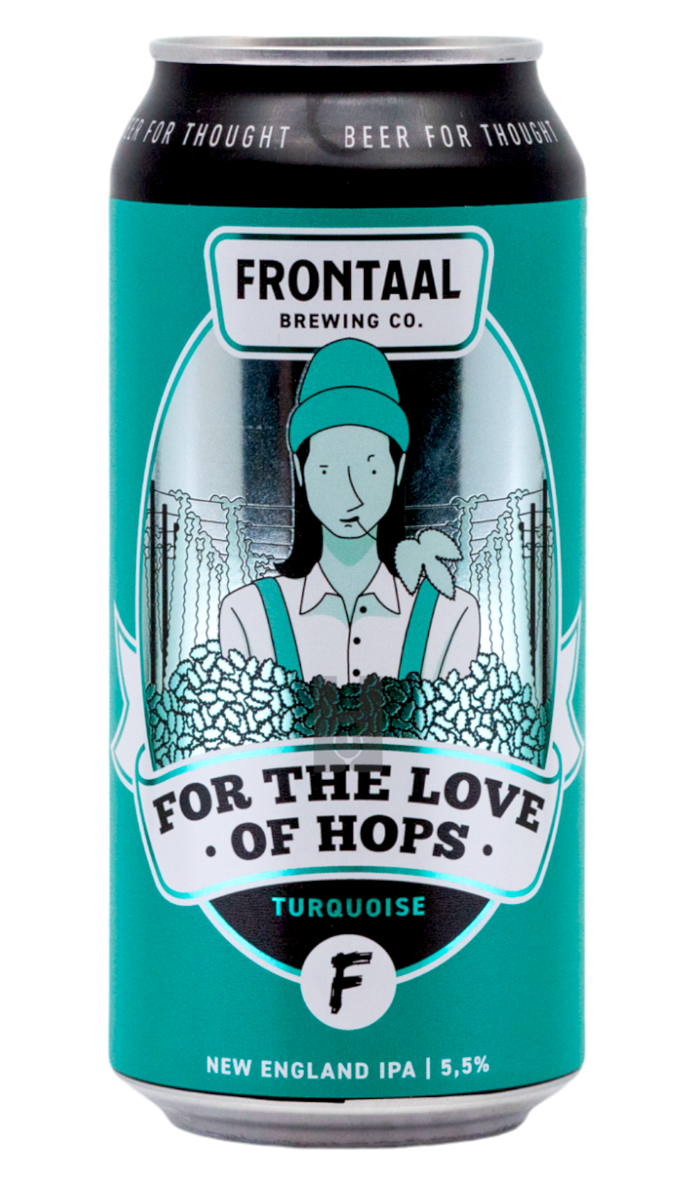 Frontaal For the Love of Hops Turquoise - Hoptimaal