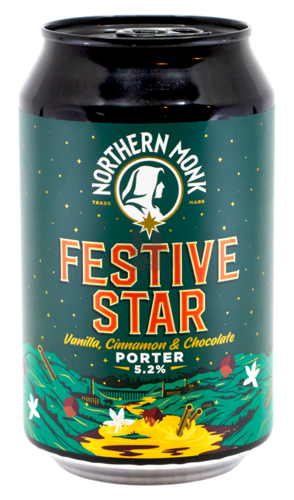 Northern Monk FESTIVE STAR 2024  VANILLA, CINNAMON & CHOCOLATE PORTER - Hoptimaal