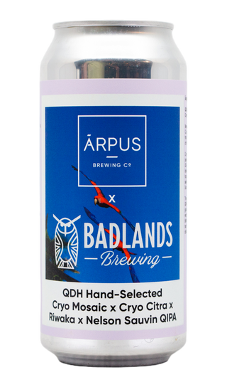 Ārpus X Badlands Brewing QDH Hand-Selected Cryo Mosaic X Cryo Citra X Riwaka X Nelson Sauvin QIPA