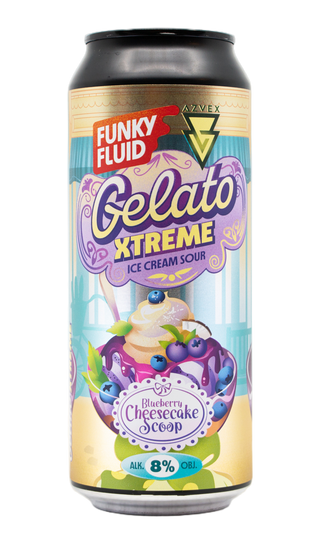Funky Fluid Gelato XTREME: Blueberry Cheesecake Scoop