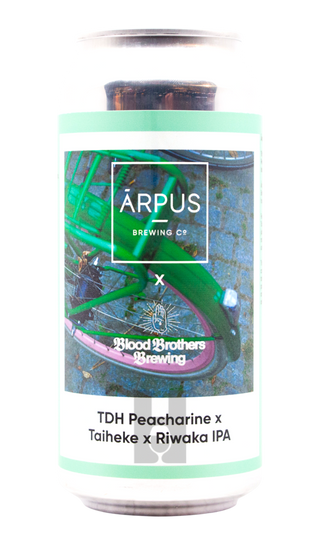 Arpus X Blood Brothers TDH Peacharine X Taiheke X Riwaka IPA