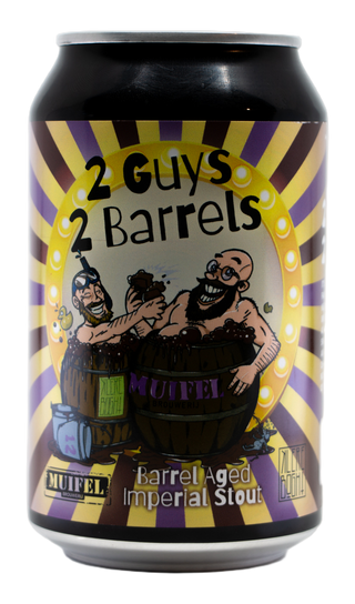 Muifelbrouwerij 2 Guys 2 Barrels Barrel Aged Double Mash Stout