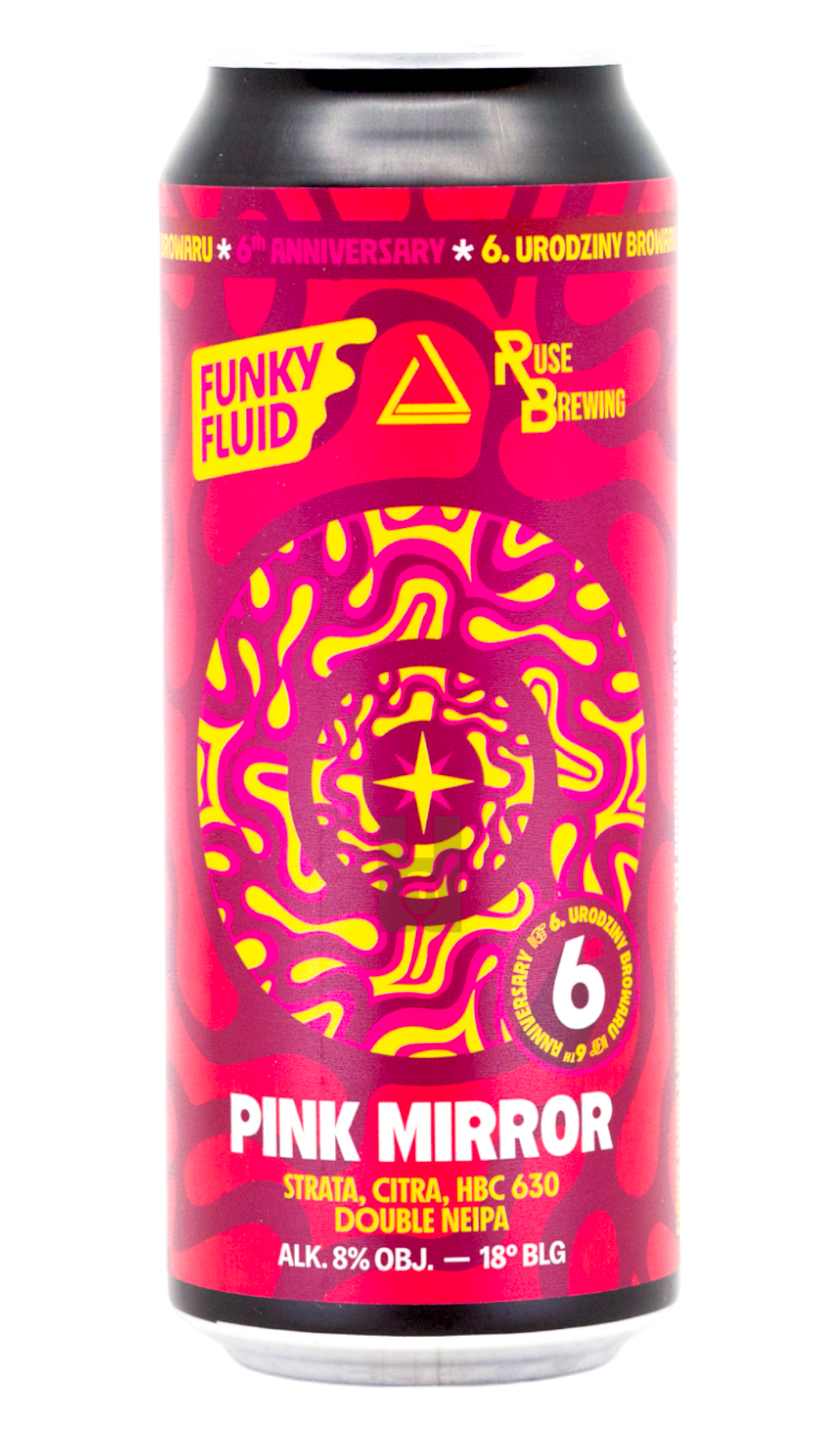 Funky Fluid Pink Mirror - Hoptimaal