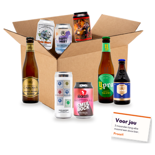Beer Club cadeau: doos speciaalbier met persoonlijk kaartje
