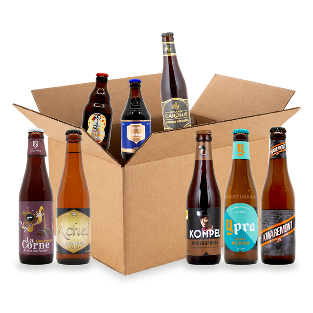 Coffret bière belge : Double, Triple, Quadruple