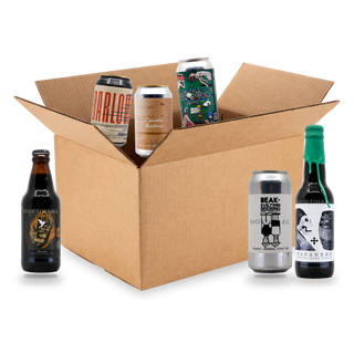 Imperial stout & barrel aged: doos met de bieren uit de box