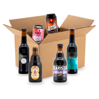 Ontdekbox Donker & Romig: doos met de bieren uit de box