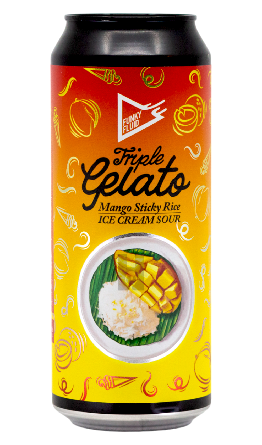 Funky Fluid Triple Gelato: Mango Sticky Rice - Hoptimaal