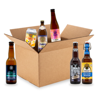 Wit & weizen bierpakket: doos met de bieren uit de box
